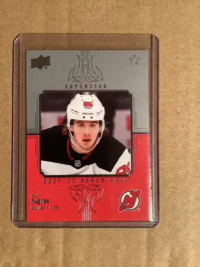 2021-22 Jack Hughes Honor Roll #HR-21