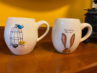 Large Magenta Rae Dunn Ceramic Tea/Coffee Ceramic Round Mugs