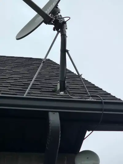 Dish pointing satellite installations, View more