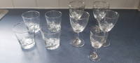 Wine and Whiskey Glasses (9pcs)