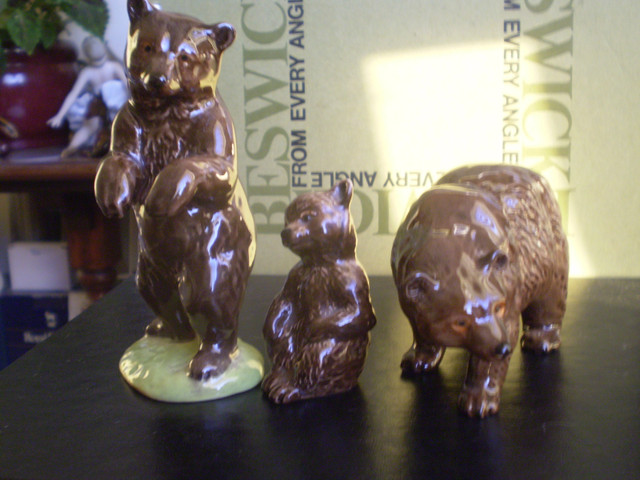 Beswick Wild Animals Figurines - " Bears "- #1313, #1314, #1315 in Arts & Collectibles in Kitchener / Waterloo