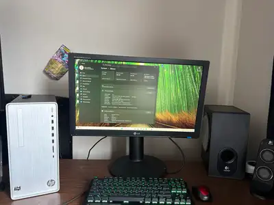 HP Pavilion Desktop + 24” LG Monitor + Logitech 5.1 Speakers , View more