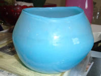 Vibrant Turquoise Vase $10. - 7 by 5 inches high