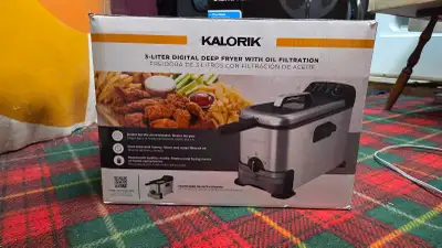 Kalorik deep fry with oil filter , View more