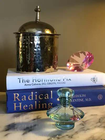 Vintage hammered canister pot , View more
