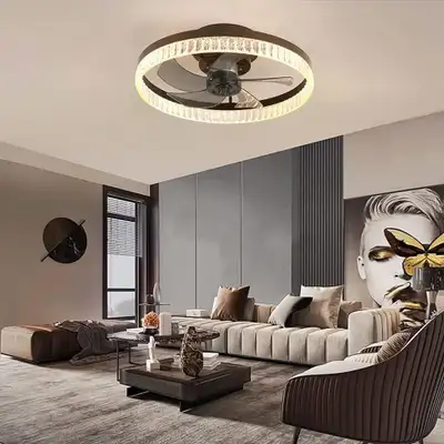 LED 30W Invisible Ceiling Fan with Lamp with R, View more