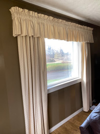 Drapes -2 Sets with hardware - 100”x84”