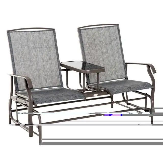 Patio Glider Rocking Chair 2 Person Outdoor Loveseat Rocker Gard in Patio & Garden Furniture in Markham / York Region - Image 3