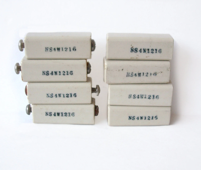 Vintage Steatite Ceramic Insulators NS4W1216 Eight Pieces Eight vintage insulators, ceramic construc...