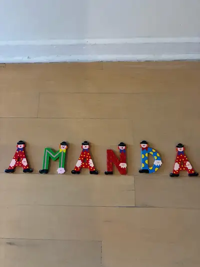 In good gindition and set for 20$. Average size for each letter is 7cm X 7cm and 6mm thick.