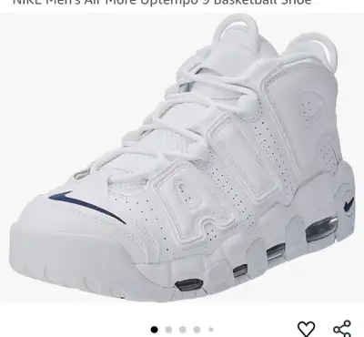 nike uptempo white?white lowtop, View more