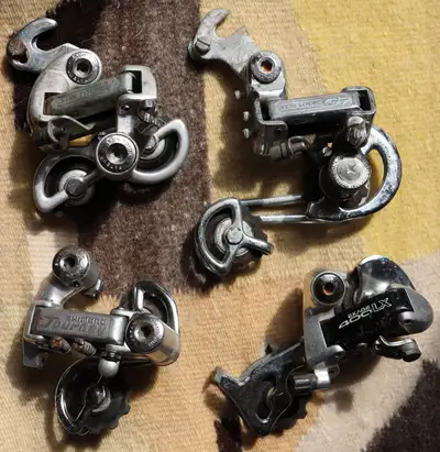 VARIOUS VINTAGE USED bicycle rear derailleurs (Please Read), View more