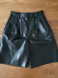 Women Wilfred Leather Skirt, Size 2