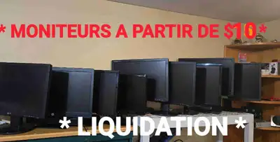Plusieurs moniteurs  a partir de $10, View more