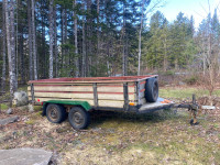 Double axle trailer