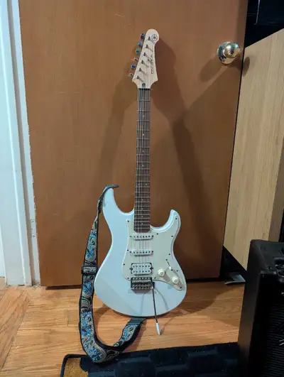 Yamaha Pacifica electric guitar & Fender Mustang Amp , View more