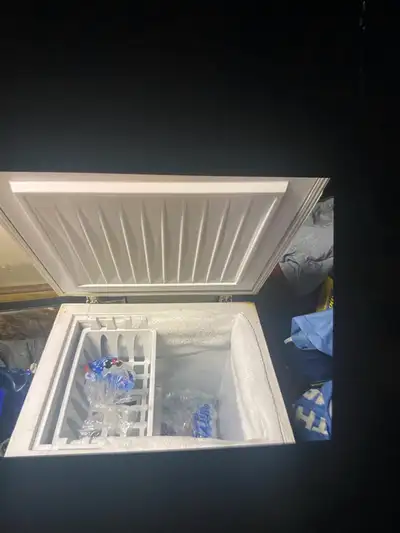 Small freezer works well 100$