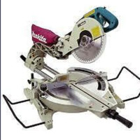Makita dual compound sliding 10" laser mitre saw for rent