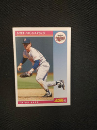 1992 Score92 Mike Pagliarulo Third Base Minnesota Twins Card #17