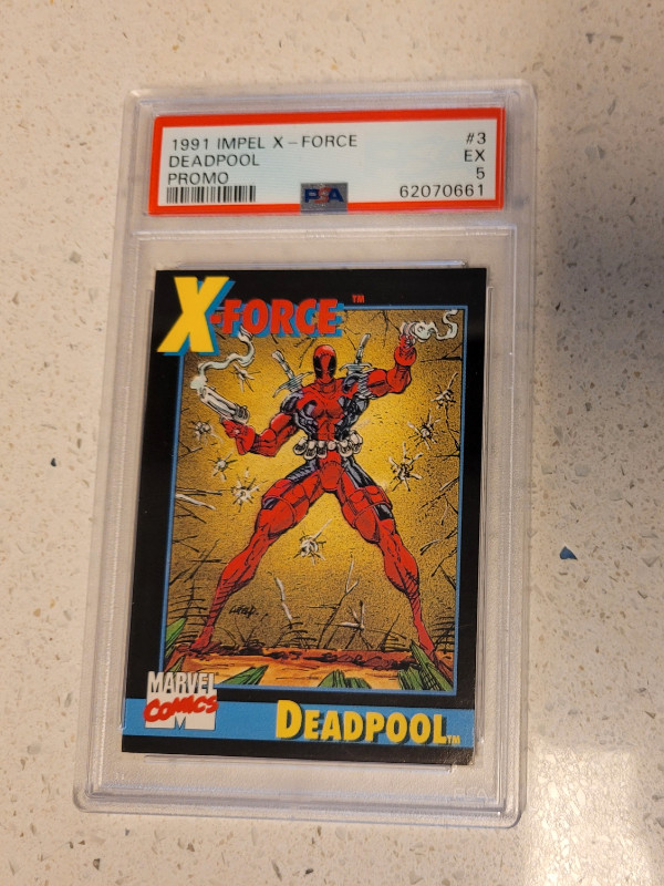 1991 Deadpool Impel Promo X-Force #3 PSA 5 Excellent Rookie Card in Arts & Collectibles in Markham / York Region