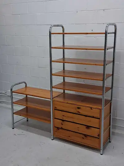 Vintage scandinavian modular shelving unit (shelf,bookshelves), View more