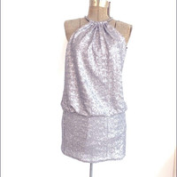 Shelli Shegal Laundry - Silver Dress - New, No Tags, Never Worn