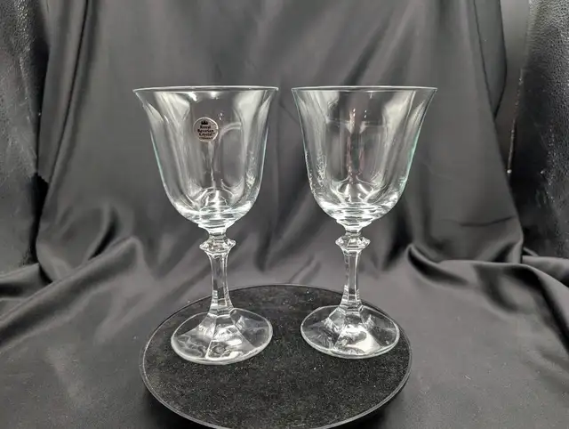 Vintage Royal Bavarian Crystal Cristallin Glasses Goblet Pair63760463518593120