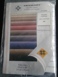 Cross Stitch Waste Canvas 8.5ct, 10ct and 14ct