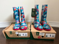 Brand New Kamik girl rain boots (YOUTH sizes: US 2 & US 4)