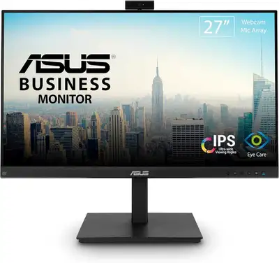 ASUS 27” 1080P Video Conference Monitor (BE279QSK) - Full HD, IPS, Built-in Adjustable 2MP Webcam, M...