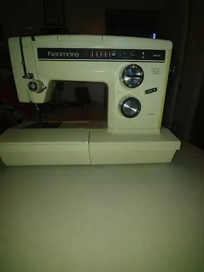 Smooth quiet running machine. Works great. Has a good variety of stitches both stretch and utility....