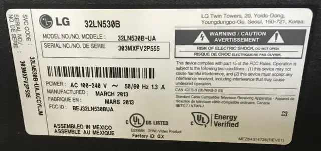 LG 32LN530B-LA 32 In 720P LCD TV with Remote in TVs in Ottawa - Image 3