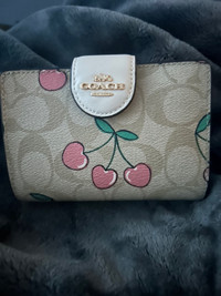 Brand New Coach Cherry Compact Wallet.