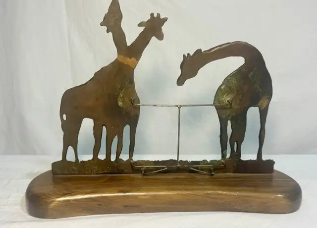 Denis Mathews Bronze Giraffes Picture Frame in Arts & Collectibles in Mission - Image 6