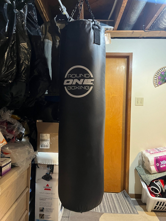 100 LB Round One Vinyl Heavy Bag in Exercise Equipment in Winnipeg