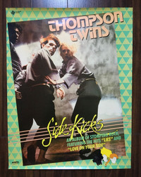 Affiche Poster - Thompson Twins (Side Kicks promo)