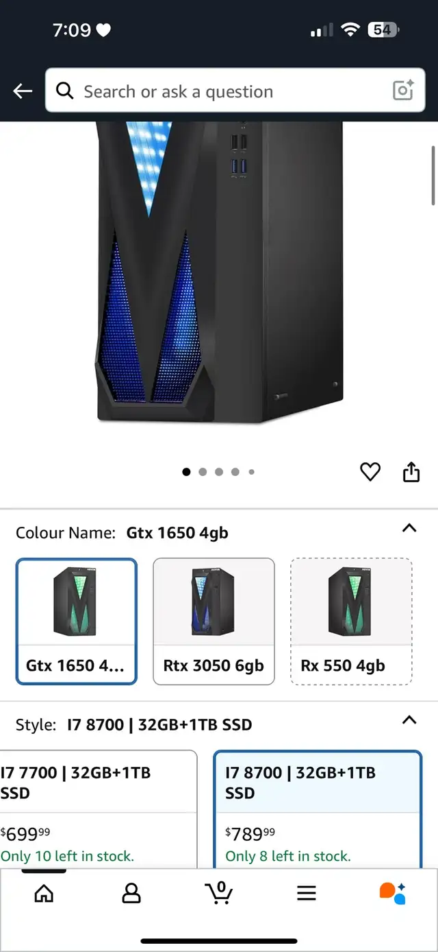 AQVIN InfinityLite Gaming PC - GTX 1650 i7 in Desktop Computers in Mississauga / Peel Region - Image 2