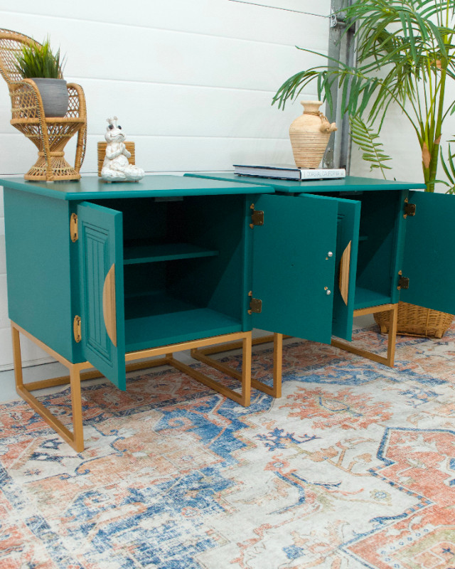 Professionally Painted Emerald Green Night Stands End Tables in Other Tables in Saskatoon - Image 4