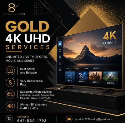 Huge 4k live tv channels, View more