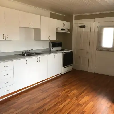 Lighted , heated Stove & fridge Parking and balcony New bathroom construction No smoking