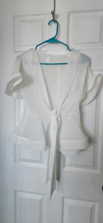 white flowy shirt, View more