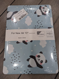 Apple Macbook New Air 13 inch case w/ keyboard stickers - Panda