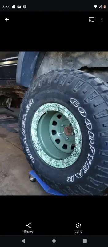 15x10 ...5x4.5 (114.3) mounted and balanced 33/12.50/15 Wrangler duratracs all terrain tires..set of...