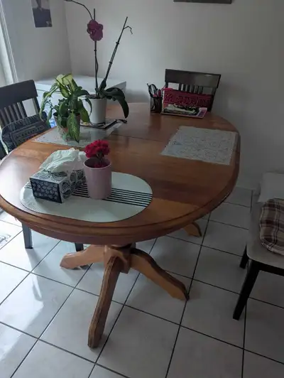 Free dining & coffee tables. Solid wood., View more