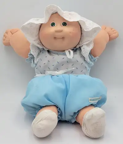 Vintage 1984 Cabbage Patch Kid Preemie Doll - Bald Green Eyes, View more
