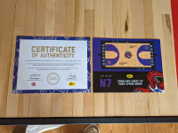 Toronto Raptors 25th anniversary court floor coffee table 