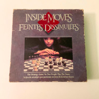 Vintage 1985 Inside Moves Board Game by Parker Brothers Damage
