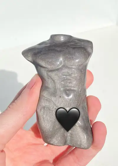Silver Obsidian Bust, View more