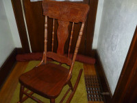Lovely Embossed Wooden Rocking Chair - Like NEW