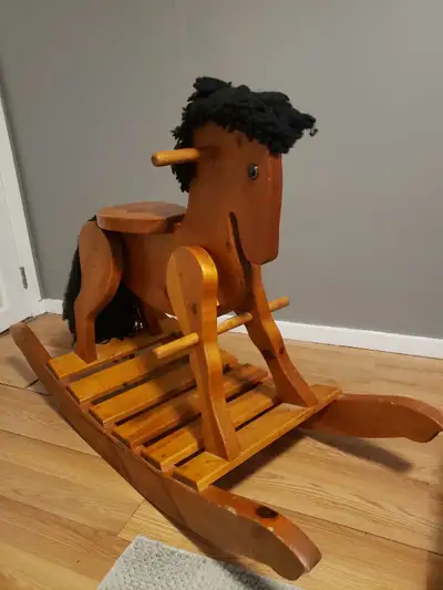 Hand-crafted Wooden Rocking Horse, View more